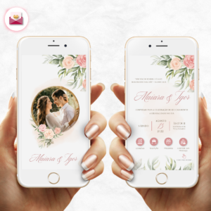 Convite Digital de Casamento Interativo – Rose